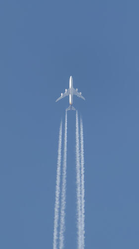 Plane in flight